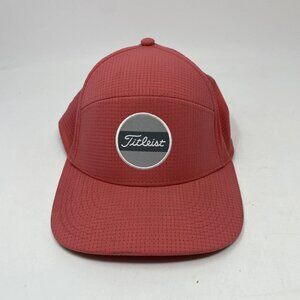 Titleist Golf Hat Cap Snapback Pink Adjustable EUC